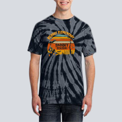 Adult Tie-Dye T-Shirt - Fall Holidays - Haunted House Thumbnail