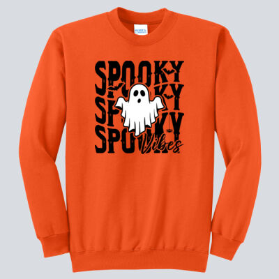 Adult Crewneck - Fall Holidays - Spooky Vibes Thumbnail
