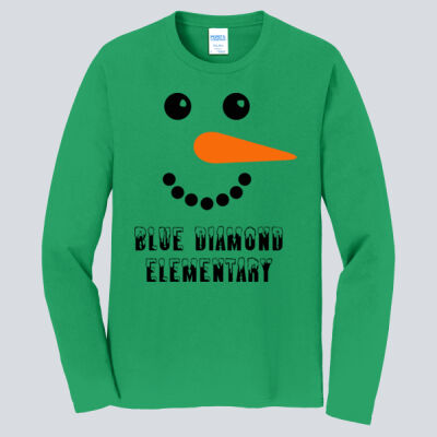 Adult Long Sleeve Shirt - Winter - Snowman Thumbnail